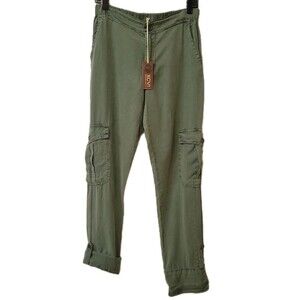 NWT XCVI Poe Banded Green Women Size S Pants